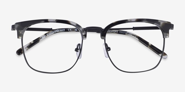 Bespoke Gray Tortoise AcetateEyeglass Frames from EyeBuyDirect, Closed View