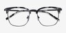 Bespoke Gray Tortoise AcetateEyeglass Frames from EyeBuyDirect, Closed View
