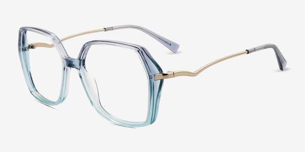 Blue Ellipse -  Acetate Eyeglasses