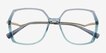 Ellipse Blue AcetateEyeglass Frames from EyeBuyDirect, Closed View