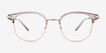 Hollander Gray Silver AcetateEyeglass Frames from EyeBuyDirect, Front View