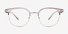 Hollander Gray Silver AcetateEyeglass Frames from EyeBuyDirect, Front View