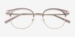 Hollander Gray Silver AcetateEyeglass Frames from EyeBuyDirect, Closed View