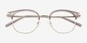 Hollander Gray Silver AcetateEyeglass Frames from EyeBuyDirect, Closed View
