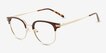 Hollander Gold Tortoise AcetateEyeglass Frames from EyeBuyDirect, Angle View