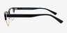 Delacroix Navy Silver Acetate-metalEyeglass Frames from EyeBuyDirect, Side View
