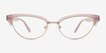 Delacroix Pink Silver Acetate, MetalEyeglass Frames from EyeBuyDirect, Front View