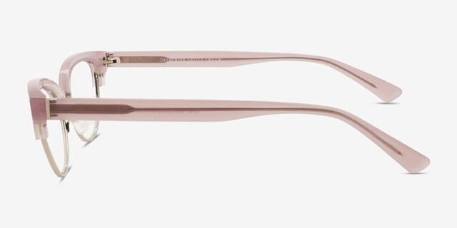 Delacroix Pink Silver Acetate, MetalEyeglass Frames from EyeBuyDirect, Side View