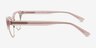 Delacroix Pink Silver Acetate, MetalMontures de lunettes de vue d'EyeBuyDirect, Vue de Côté