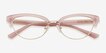 Delacroix Pink Silver Acetate, MetalEyeglass Frames from EyeBuyDirect, Closed View