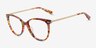 Attitude Floral Acetate-metalEyeglass Frames from EyeBuyDirect, Angle View