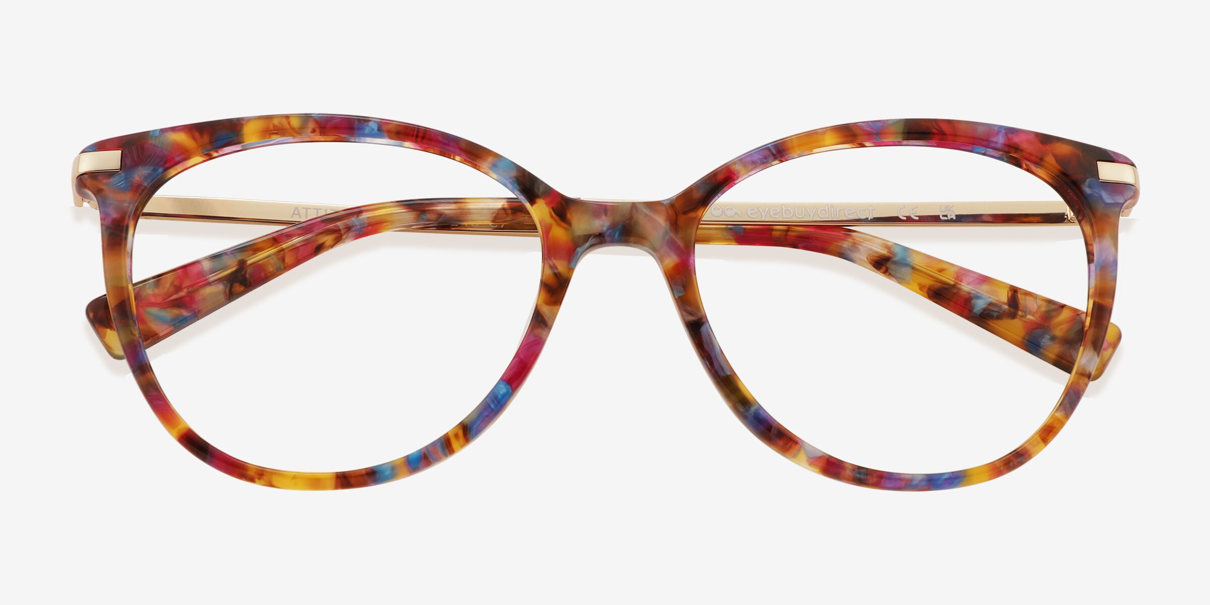 Attitude Cat Eye Clear Glasses for Women | Eyebuydirect