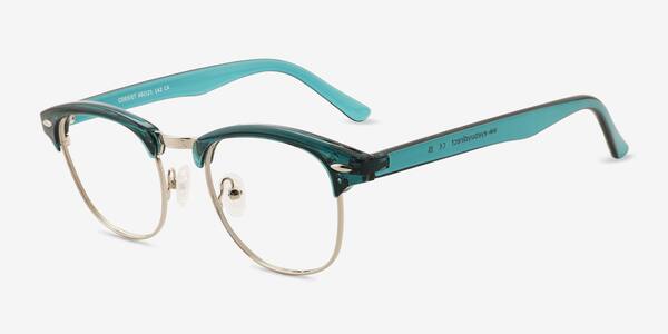 Teal Silver Coexist -  Plastic-metal Eyeglasses