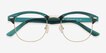 Coexist Teal Silver Plastic, MetalEyeglass Frames from EyeBuyDirect, Closed View