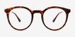 Grin Tortoise Plastic, MetalEyeglass Frames from EyeBuyDirect, Front View