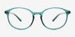Lindsey Teal Plastic, MetalEyeglass Frames from EyeBuyDirect, Front View