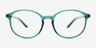 Lindsey Teal Plastic, MetalEyeglass Frames from EyeBuyDirect, Front View