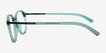 Lindsey Teal Plastic, MetalEyeglass Frames from EyeBuyDirect, Side View