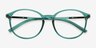 Lindsey Teal Plastic, MetalEyeglass Frames from EyeBuyDirect, Closed View