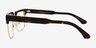 Thatcher Tortoise Gold AcetateEyeglass Frames from EyeBuyDirect, Side View