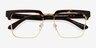 Thatcher Tortoise Gold AcetateEyeglass Frames from EyeBuyDirect, Closed View