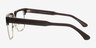 Thatcher Gray Silver AcetateEyeglass Frames from EyeBuyDirect, Side View