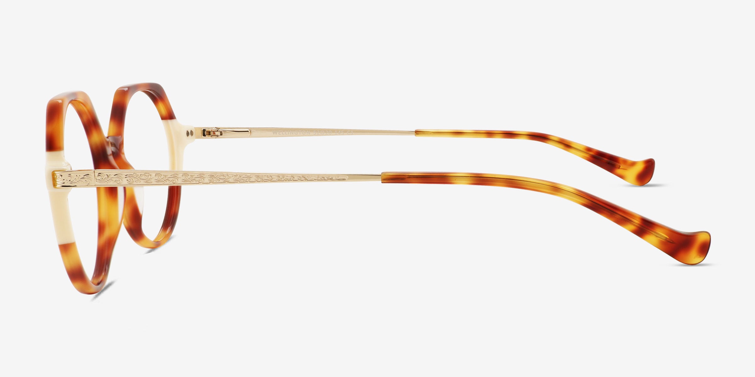 Wellington Geometric Tortoise White Full Rim Eyeglasses | Eyebuydirect