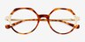 Wellington Tortoise White AcetateEyeglass Frames from EyeBuyDirect, Closed View
