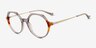 Wellington Gray Tortoise AcetateEyeglass Frames from EyeBuyDirect, Angle View