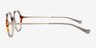 Wellington Gray Tortoise AcetateEyeglass Frames from EyeBuyDirect, Side View