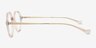 Wellington Gray Blue AcetateEyeglass Frames from EyeBuyDirect, Side View