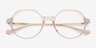 Wellington Gray Blue AcetateEyeglass Frames from EyeBuyDirect, Closed View