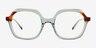 Montclair Green Tortoise AcetateEyeglass Frames from EyeBuyDirect, Front View