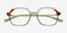 Montclair Green Tortoise AcetateEyeglass Frames from EyeBuyDirect, Closed View