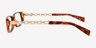 Davenport Tortoise MetalEyeglass Frames from EyeBuyDirect, Side View