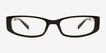 Davenport Black MetalEyeglass Frames from EyeBuyDirect, Front View