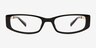 Davenport Black MetalEyeglass Frames from EyeBuyDirect, Front View