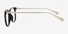 Worthington Black AcetateEyeglass Frames from EyeBuyDirect, Side View