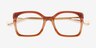 Vanderbuilt Gradient Brown AcetateEyeglass Frames from EyeBuyDirect, Closed View