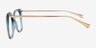 Vanderbuilt Blue AcetateEyeglass Frames from EyeBuyDirect, Side View