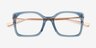 Vanderbuilt Blue AcetateEyeglass Frames from EyeBuyDirect, Closed View
