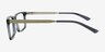 Beaumont Navy MetalEyeglass Frames from EyeBuyDirect, Side View