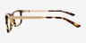 Beaumont Tortoise MetalEyeglass Frames from EyeBuyDirect, Side View