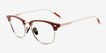Charge Red Silver AcetateEyeglass Frames from EyeBuyDirect, Angle View