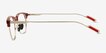 Charge Red Silver AcetateEyeglass Frames from EyeBuyDirect, Side View