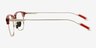 Charge Red Silver AcetateEyeglass Frames from EyeBuyDirect, Side View