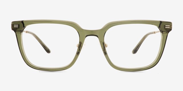 Illuma Green MetalEyeglass Frames from EyeBuyDirect, Front View