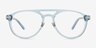 Aston Blue MetalEyeglass Frames from EyeBuyDirect, Front View