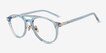 Aston Blue MetalEyeglass Frames from EyeBuyDirect, Angle View