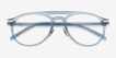Aston Blue MetalEyeglass Frames from EyeBuyDirect, Closed View